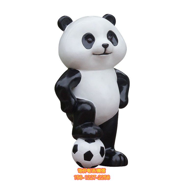 公園景區玻璃鋼足球雕塑