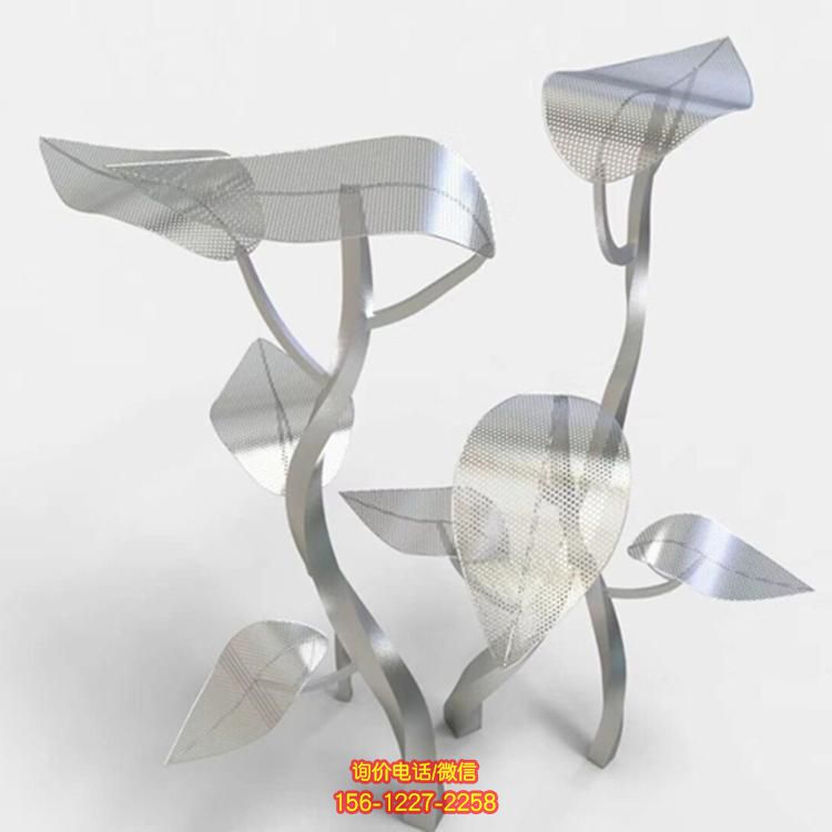 抽象不銹鋼雕塑，為園林景觀注入靈動(dòng)之美