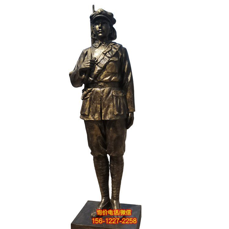 玻璃鋼戰士人物雕塑，為景區園林增添藝術氣息