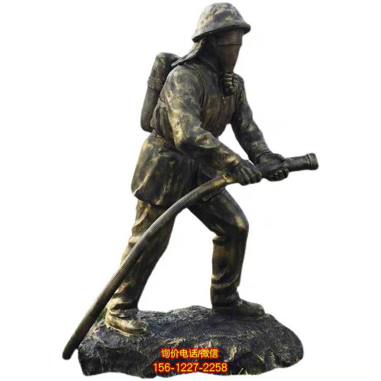 玻璃鋼消防人物雕塑，為園林景區裝點精彩