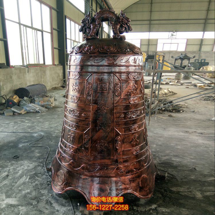 寺廟大型銅雕寺廟祈福銅鐘雕塑