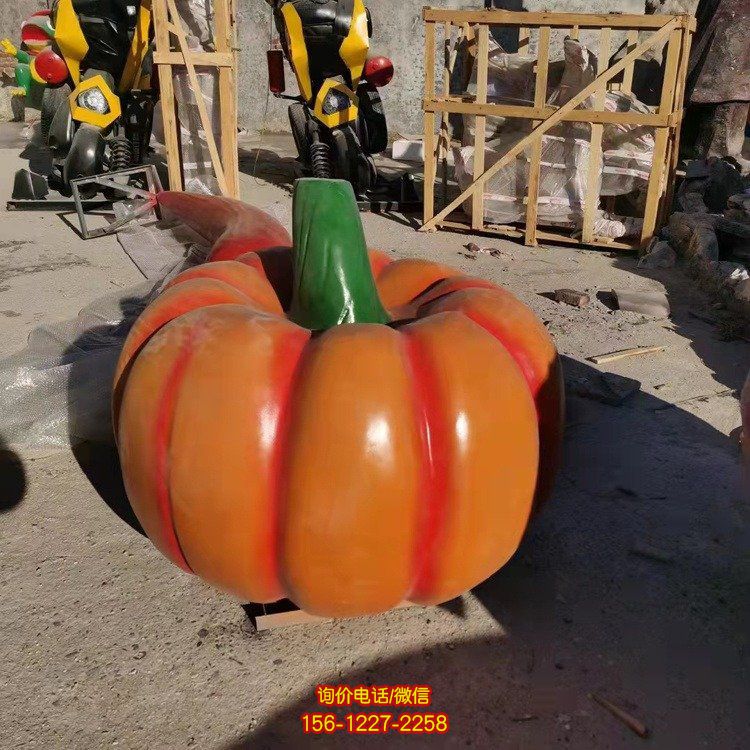 戶外農場玻璃鋼卡通彩繪仿真水果蔬菜雕塑