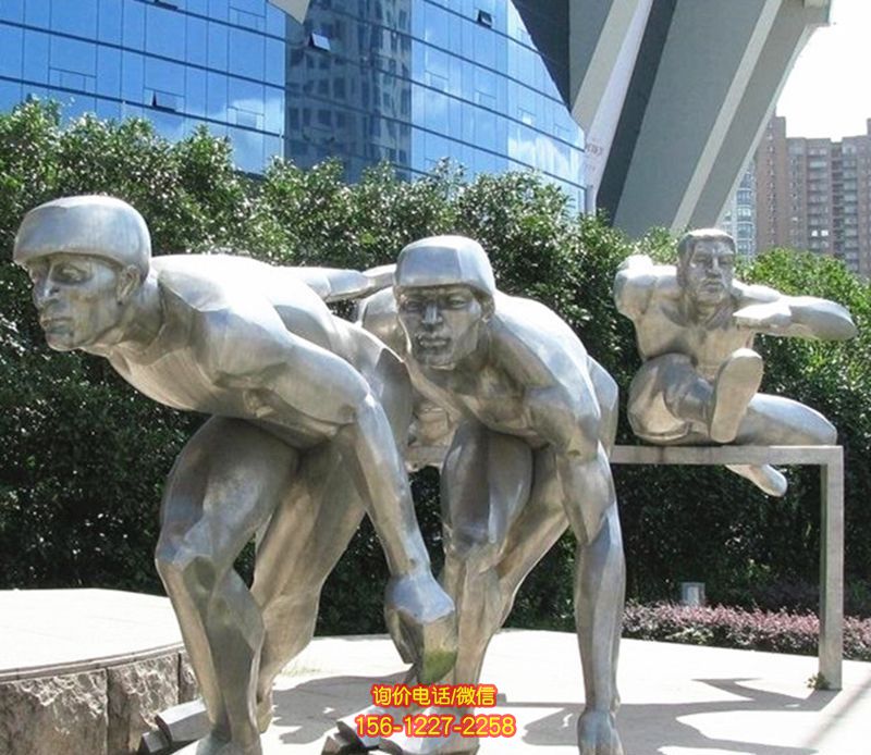 學(xué)校操場擺放拋光不銹鋼滑冰運(yùn)動人物雕塑 學(xué)校操場擺放拋光不銹鋼滑冰運(yùn)動人物雕塑