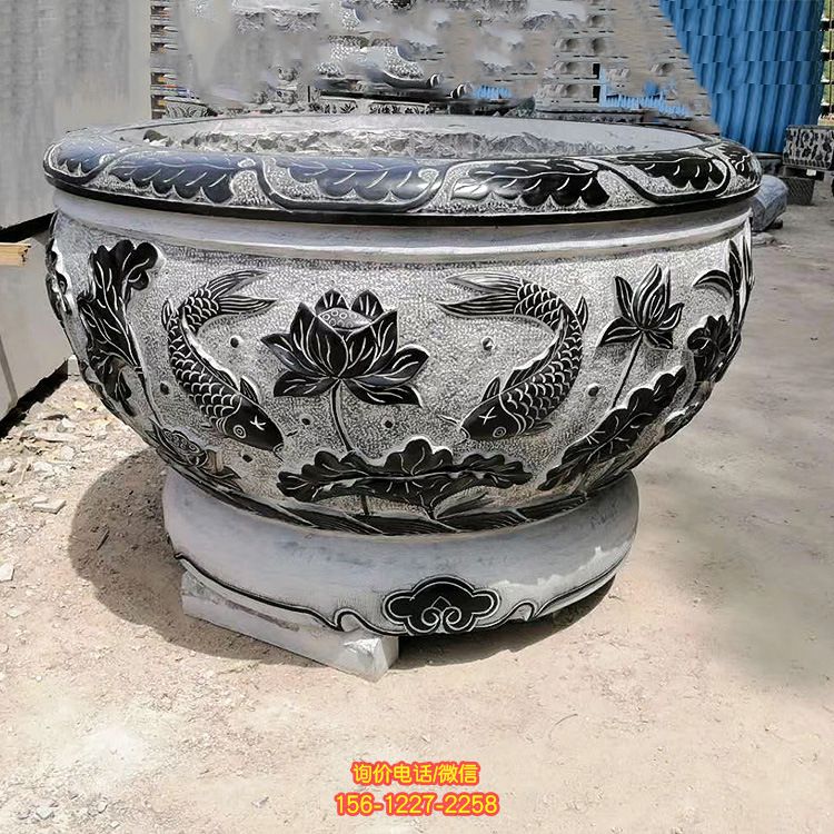 批量定制青石石雕花盆魚缸 仿古做舊戶外園林廣場裝飾石花盆_5804 批量定制青石石雕花盆魚缸 仿古做舊戶外園林廣場裝飾石花盆_5804