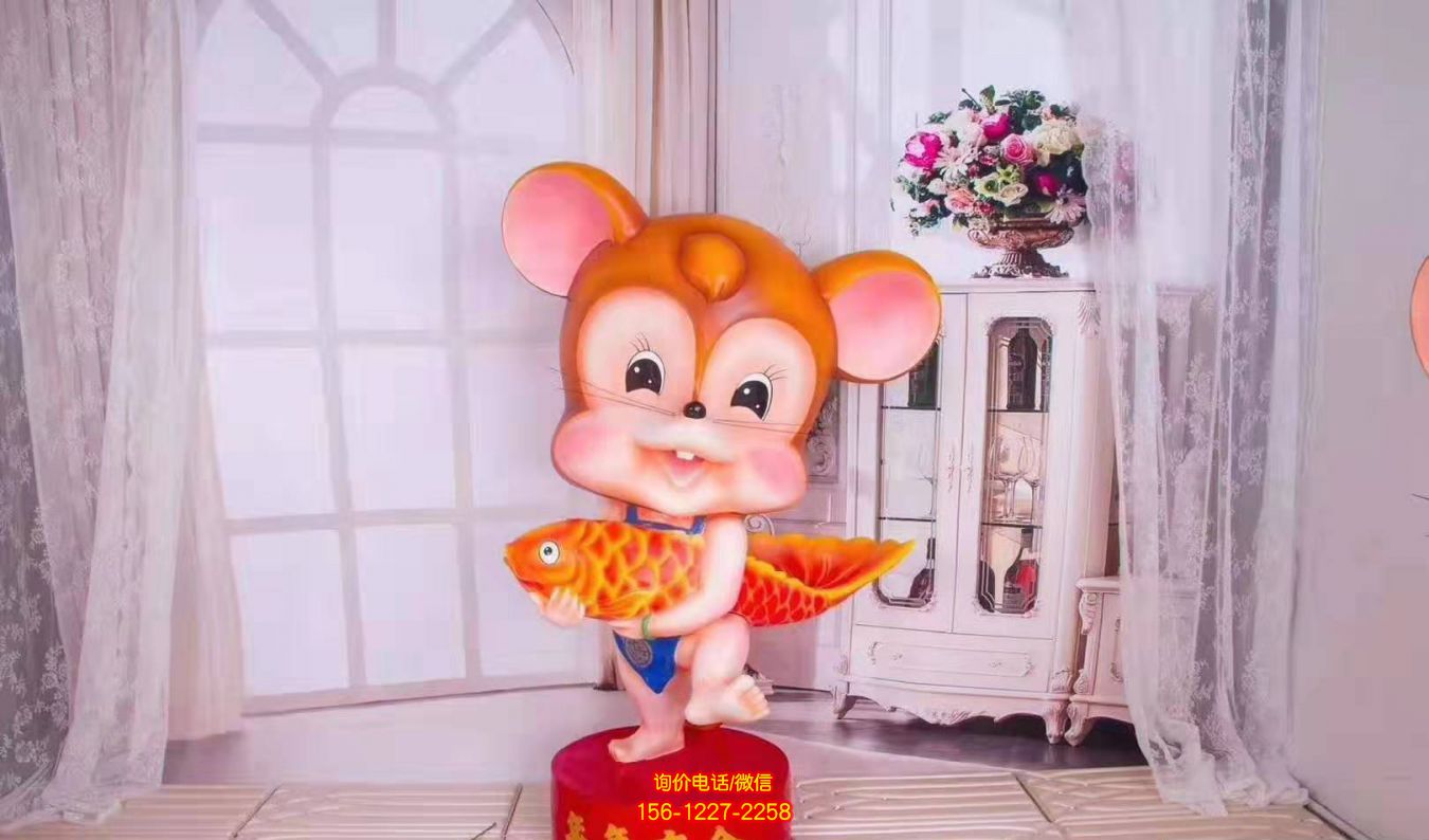 玻璃鋼彩繪室內(nèi)裝飾園林景觀老鼠雕塑 玻璃鋼彩繪室內(nèi)裝飾園林景觀老鼠雕塑