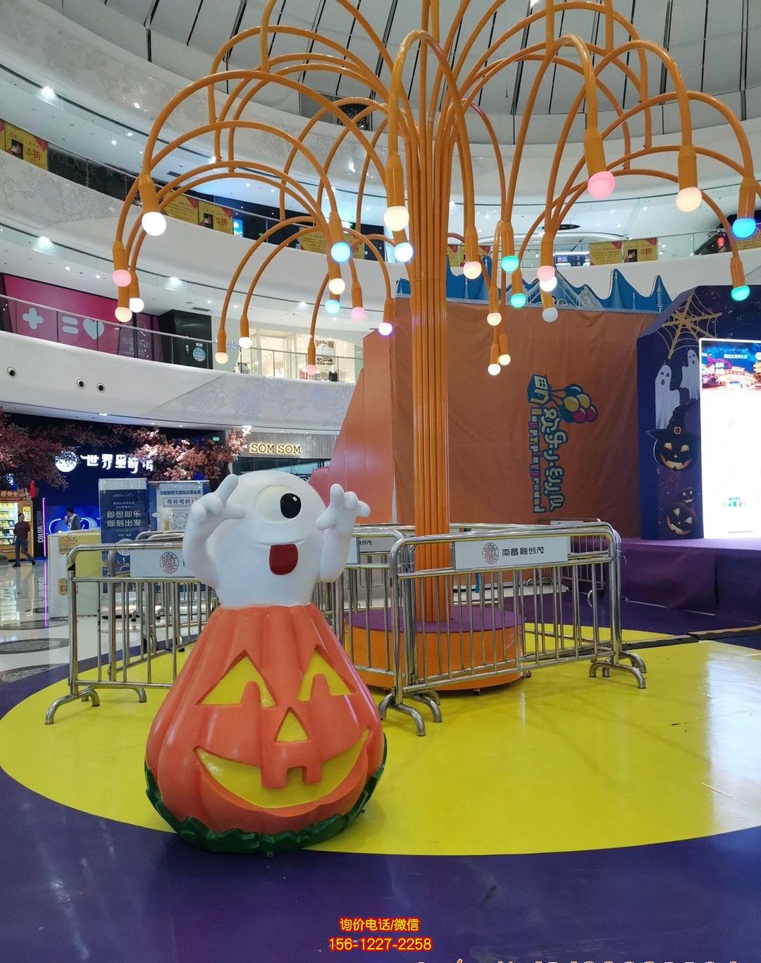 游樂園玻璃鋼卡通搞怪南瓜雕塑 游樂園玻璃鋼卡通搞怪南瓜雕塑