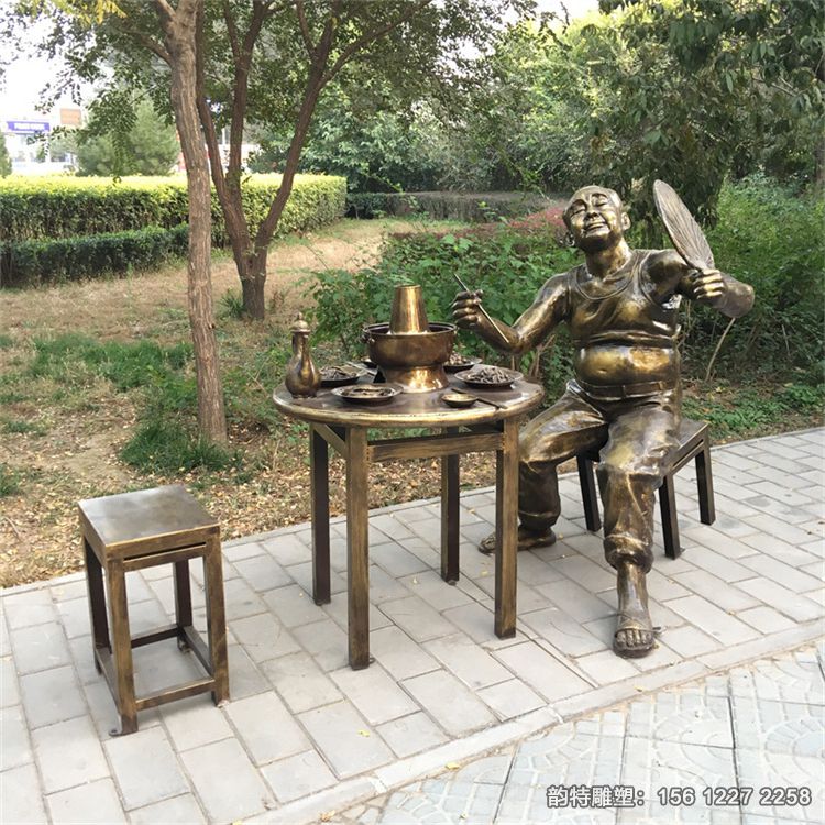 吃火鍋雕塑15 吃火鍋雕塑15