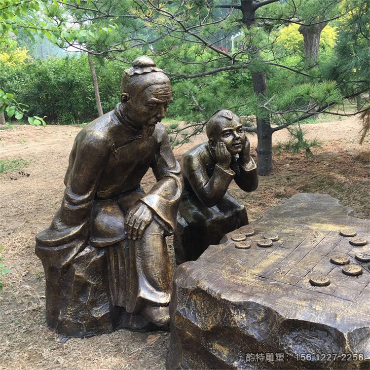 下象棋雕塑86 下象棋雕塑86