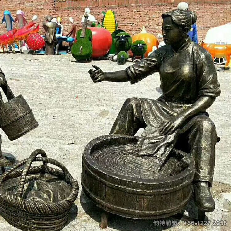 洗衣服雕塑05 洗衣服雕塑05