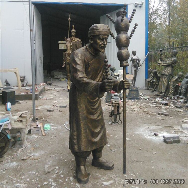 賣(mài)糖葫蘆雕塑04