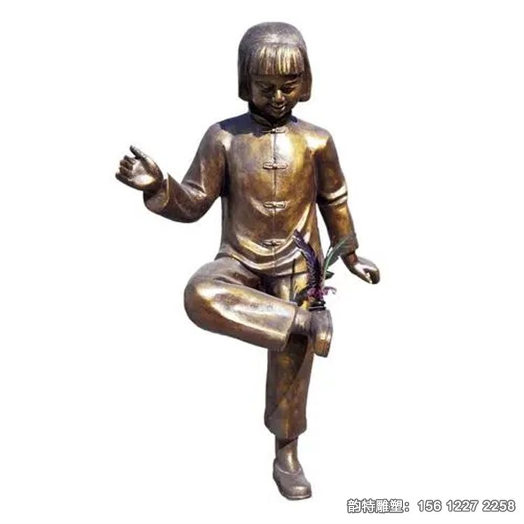 踢毽子雕塑05 踢毽子雕塑05