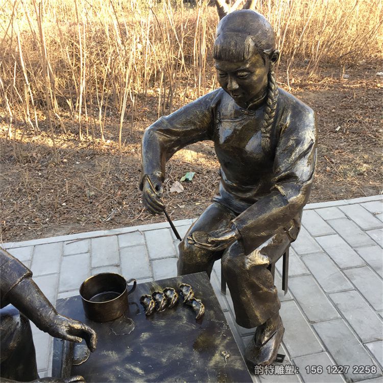 包餃子雕塑19 包餃子雕塑19