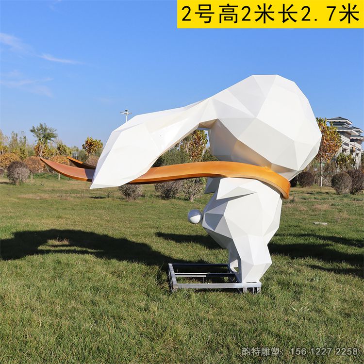 不銹鋼兔子雕塑90 不銹鋼兔子雕塑90