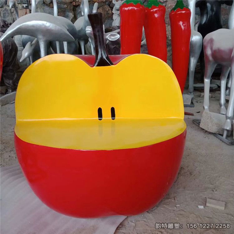 創意水果坐凳，玻璃鋼水果座椅廠家